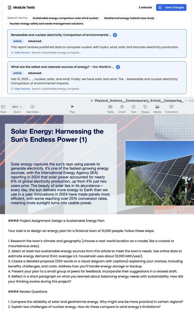 Engaging lessons about important topics