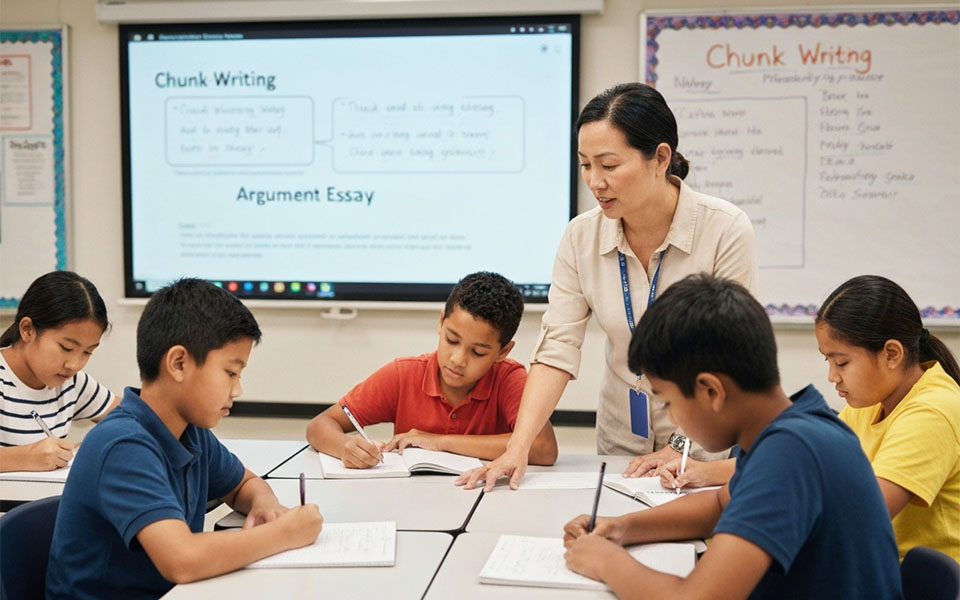 Kids are learning to write essays to share meaningful ideas with others