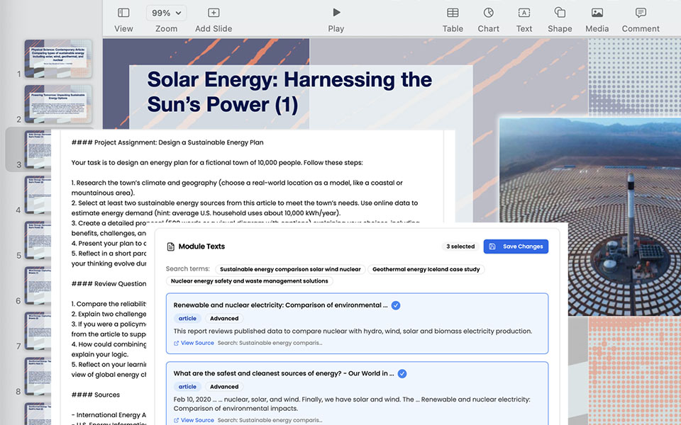 Engaging lessons about important topics